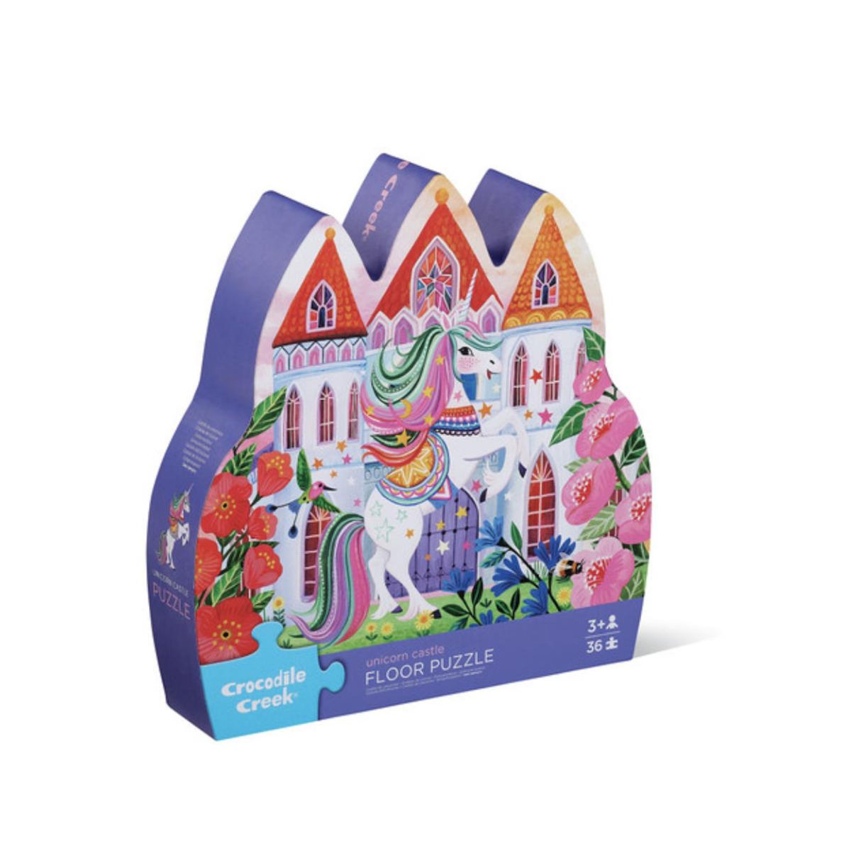 CROCODILE CREEK maxi puzzle - 36 pièces - château licorne
