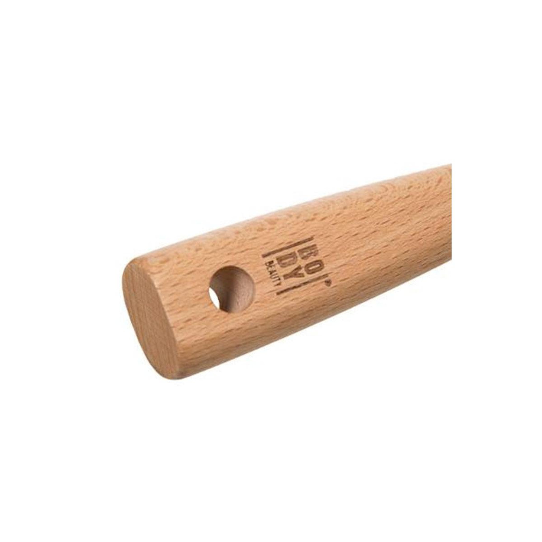 Voir la diapositive 2 : Body beauty Brosse à cheveux ronde  poils de sanglier  24cm naturel