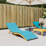 VIDAXL Coussin de chaise longue turquoise tissu oxford