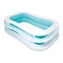 Voir la diapositive 2 : INTEX Piscine gonflable rectangulaire Family - Intex