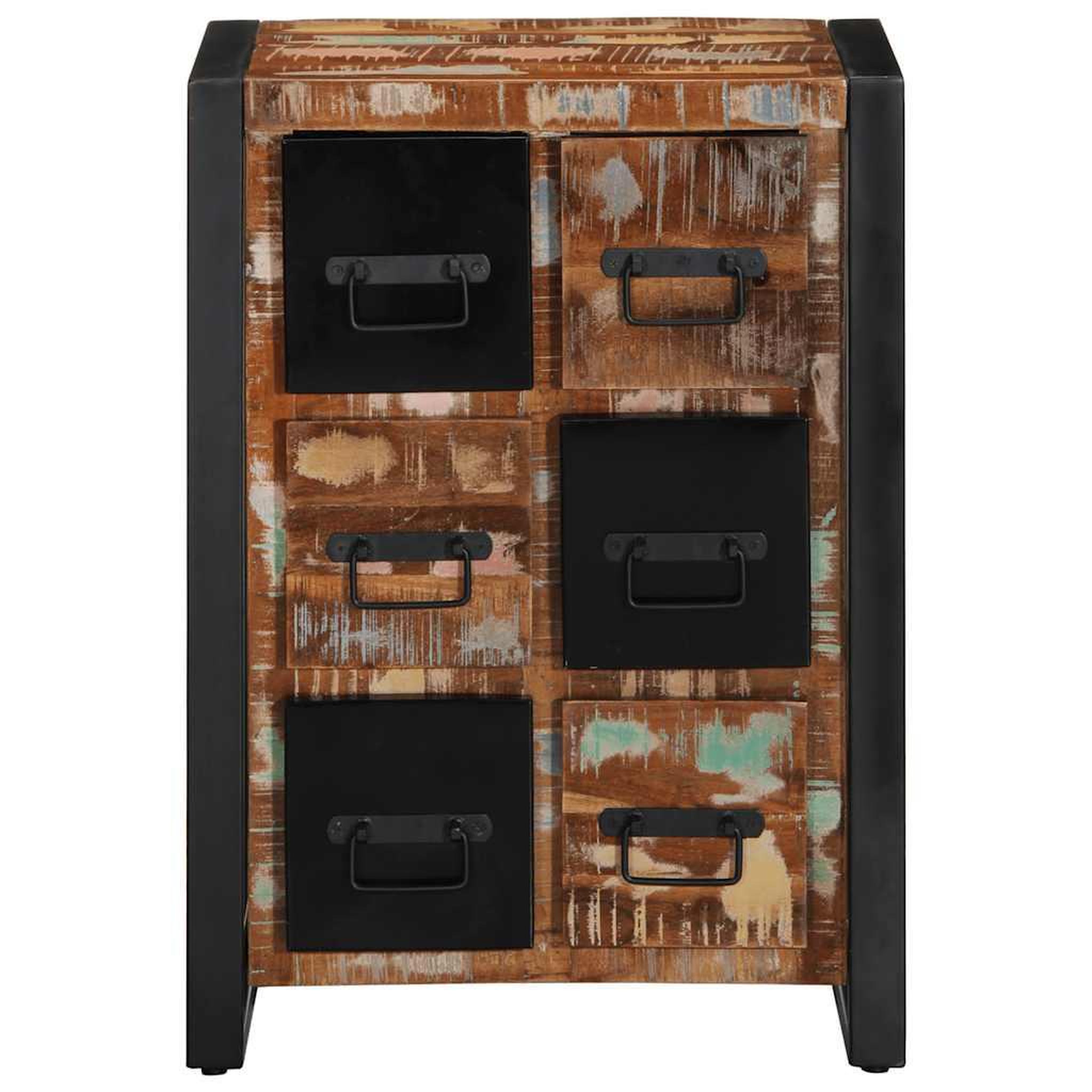 Voir la diapositive 2 : VIDAXL Buffet 50x35x70 cm bois massif de recuperation