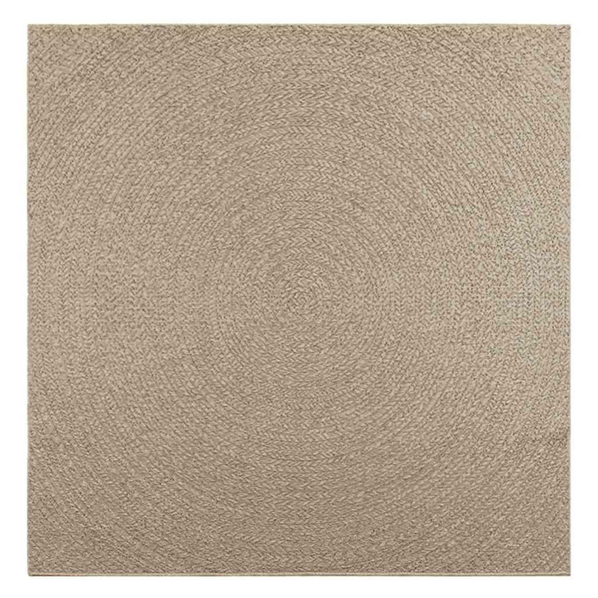 VIDAXL Tapis ZIZUR beige 200x200 cm aspect de jute interieur exterieur