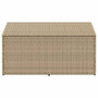 Voir la diapositive 3 : VIDAXL Boîte de rangement de jardin beige 110x50x58 cm resine tressee