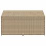 Voir la diapositive 3 : VIDAXL Boîte de rangement de jardin beige 110x50x58 cm resine tressee