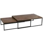 Paris Prix Lot de 2 Tables Basses  Cassidy  120cm Naturel