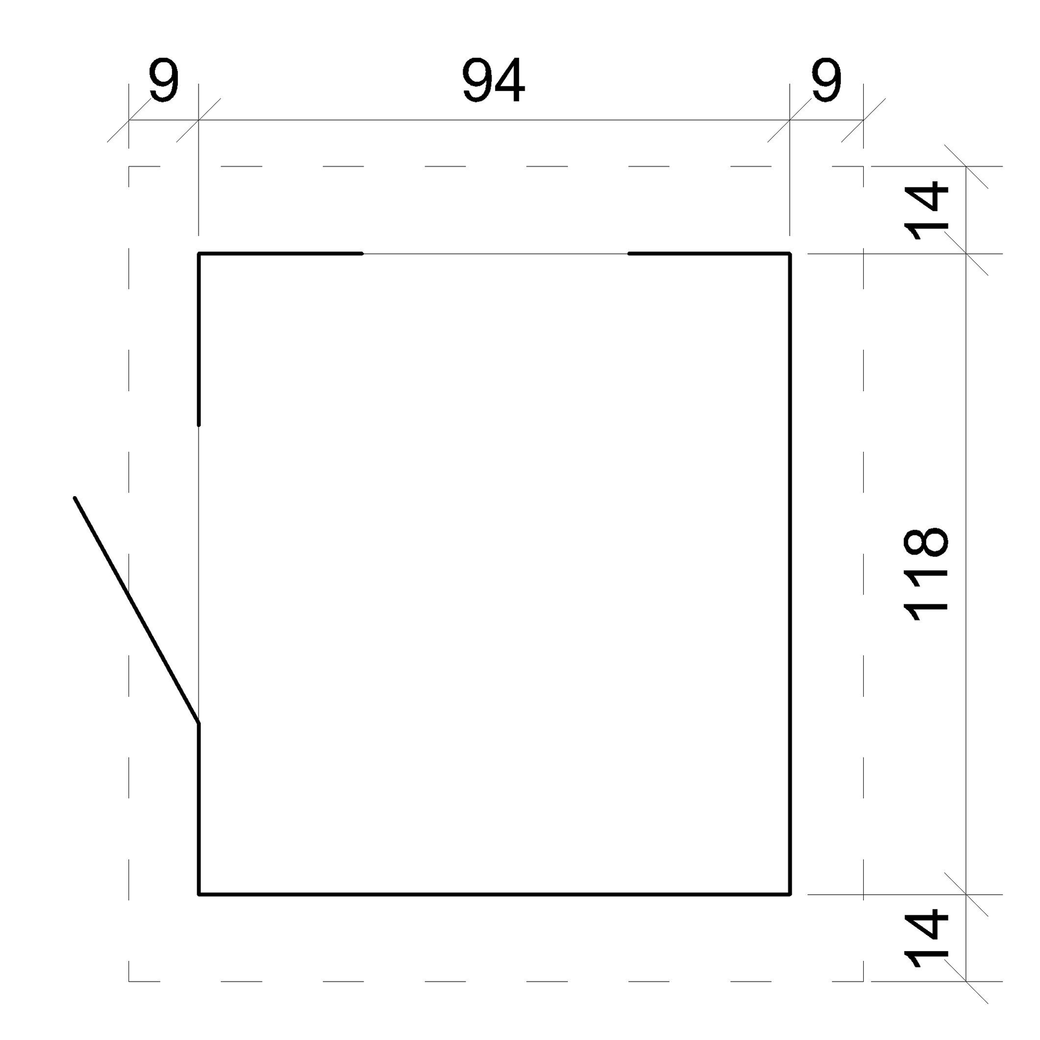 Voir la diapositive 5 : TIMBELA Maison en bois pour enfants sans plancher, maison de jeux pour l'extérieur 112x146xh152cm m550-1
