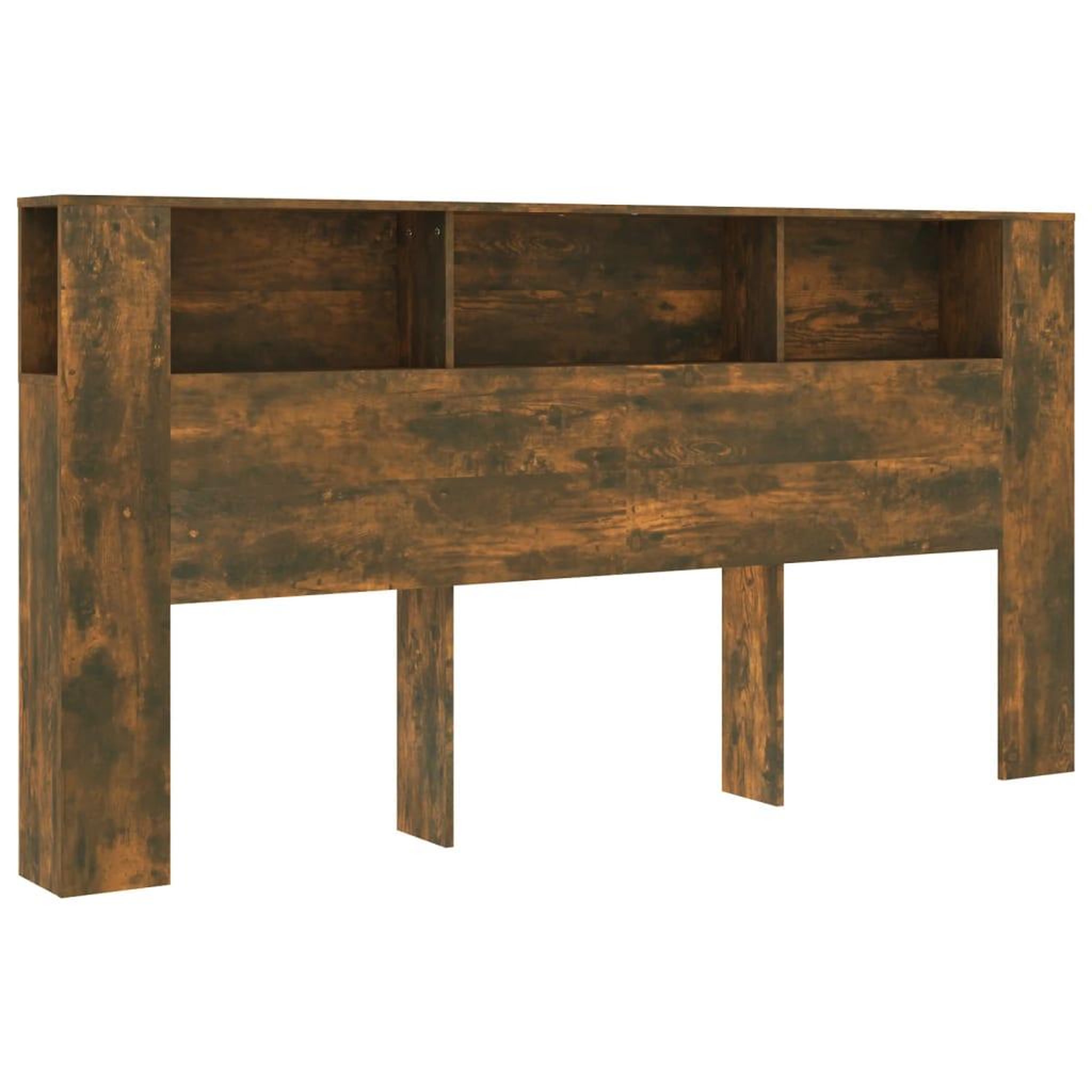 Voir la diapositive 2 : VIDAXL Armoire de tete de lit 200x18,5x104,5 cm bois d'ingenierie