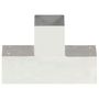 Voir la diapositive 2 : VIDAXL Connecteur de poteau Forme en T Metal galvanise 91x91 mm