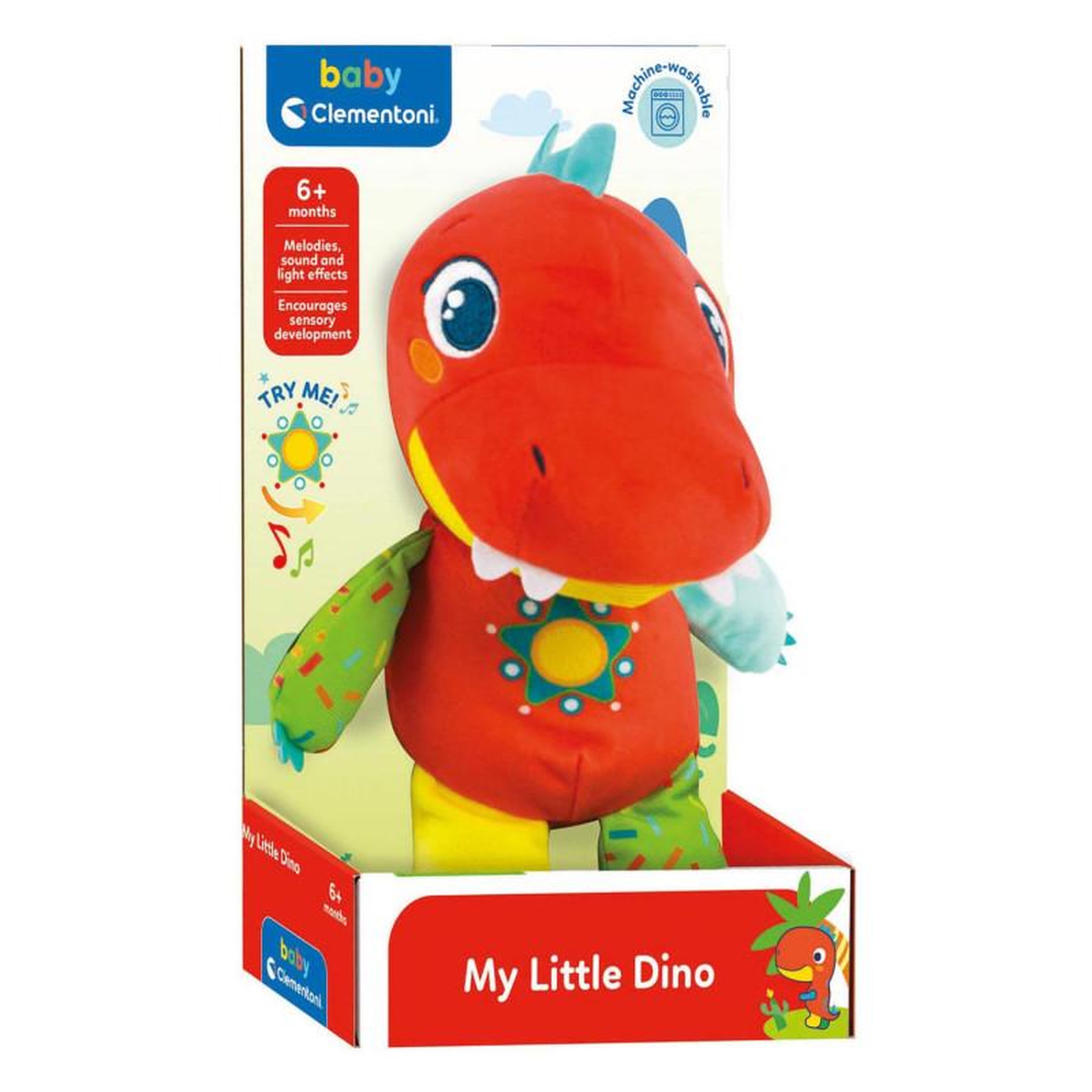 CLEMENTONI Clementoni Baby - Plush Stuffed Toy Dinosaur 17847