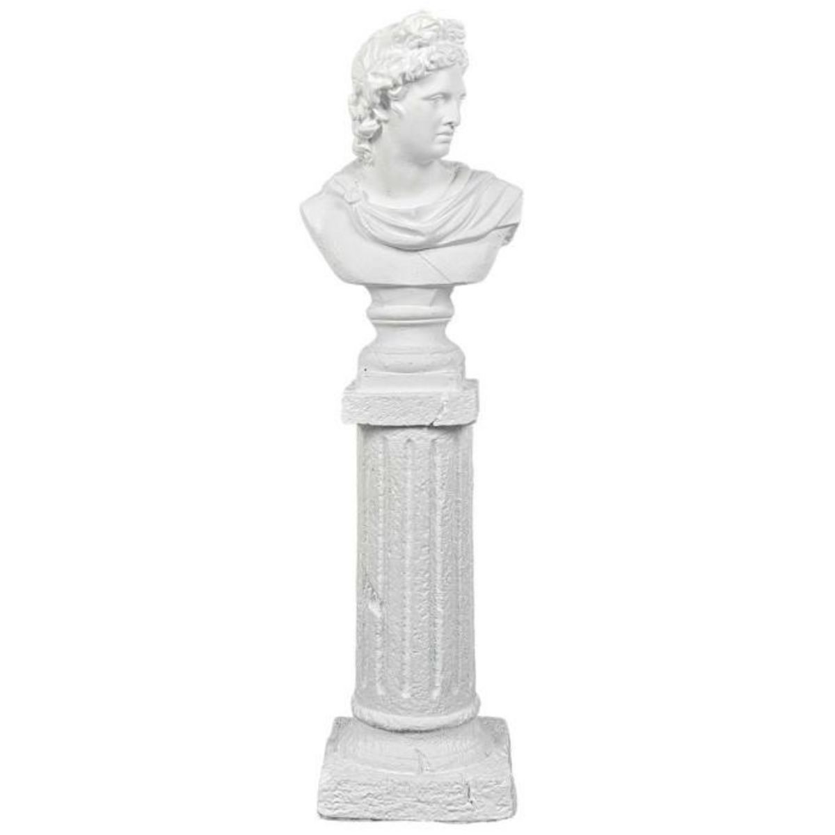 Paris Prix Statue en Magnésie  Buste  63cm Blanc