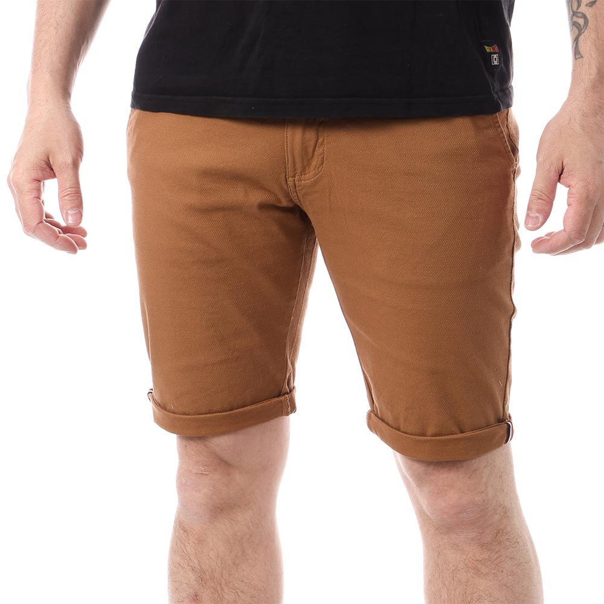 LA MAISON BLAGGIO Short chino camel homme la maison blaggio valric. Coloris disponibles : Marron