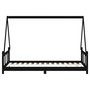 Voir la diapositive 5 : VIDAXL Cadre de lit pour enfants noir 90x190 cm bois de pin massif
