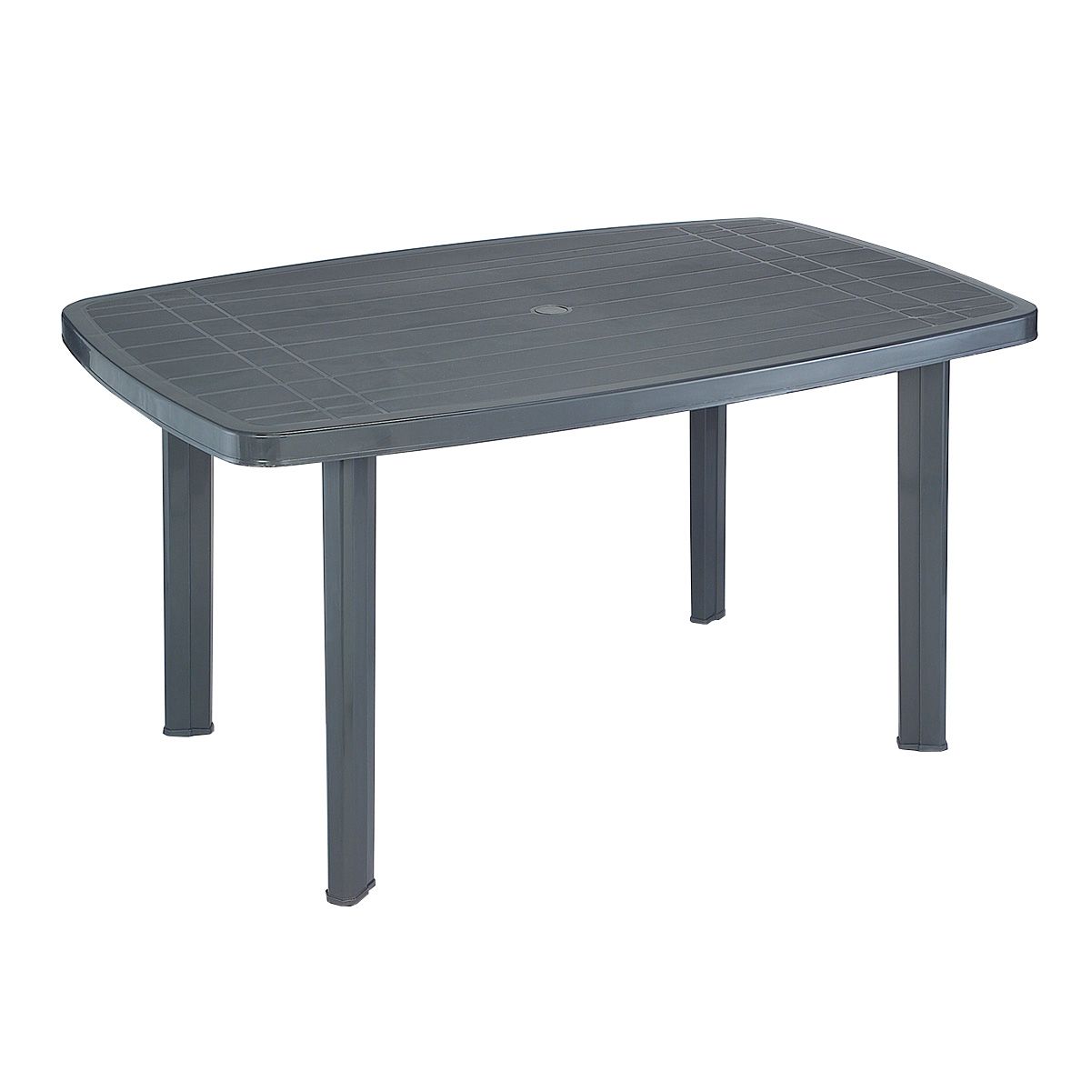 Table de jardin - 4/6 places - Résine - Gris anthracite - FARO