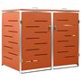 Voir la diapositive 2 : VIDAXL Abri pour deux poubelles 138x77,5x112,5 cm Inox