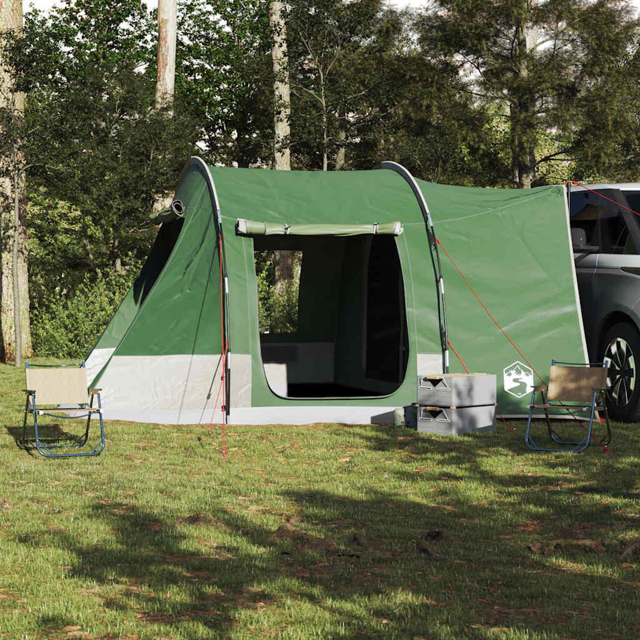Voir la diapositive 4 : VIDAXL Tente de voiture 2 personnes vert impermeable