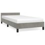 Voir la diapositive 2 : VIDAXL Cadre de lit sans matelas gris clair 80x200 cm velours