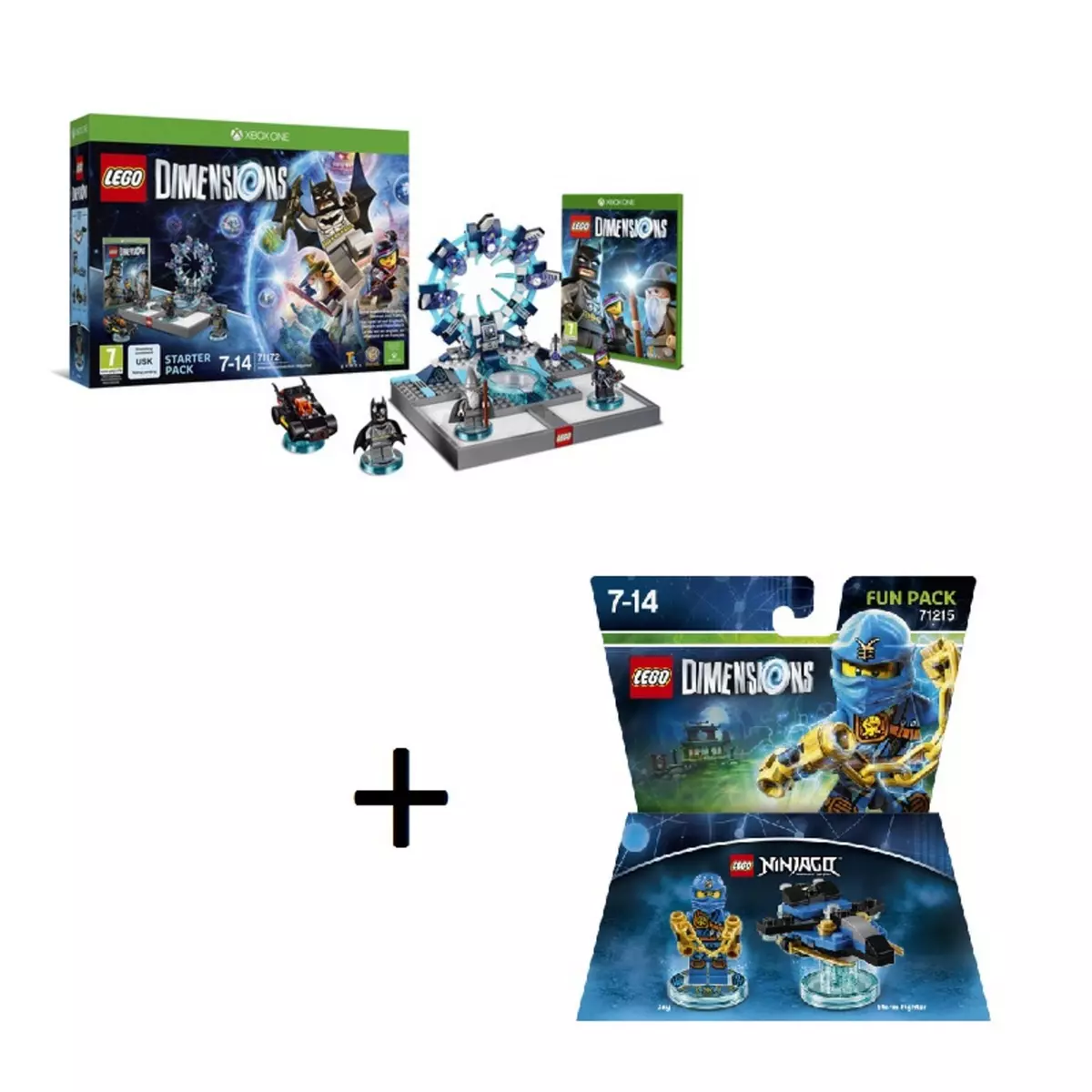 Lego Dimensions - Pack de démarrage Xbox One + Figurine Lego dimensions : Jay LEGO Ninjago