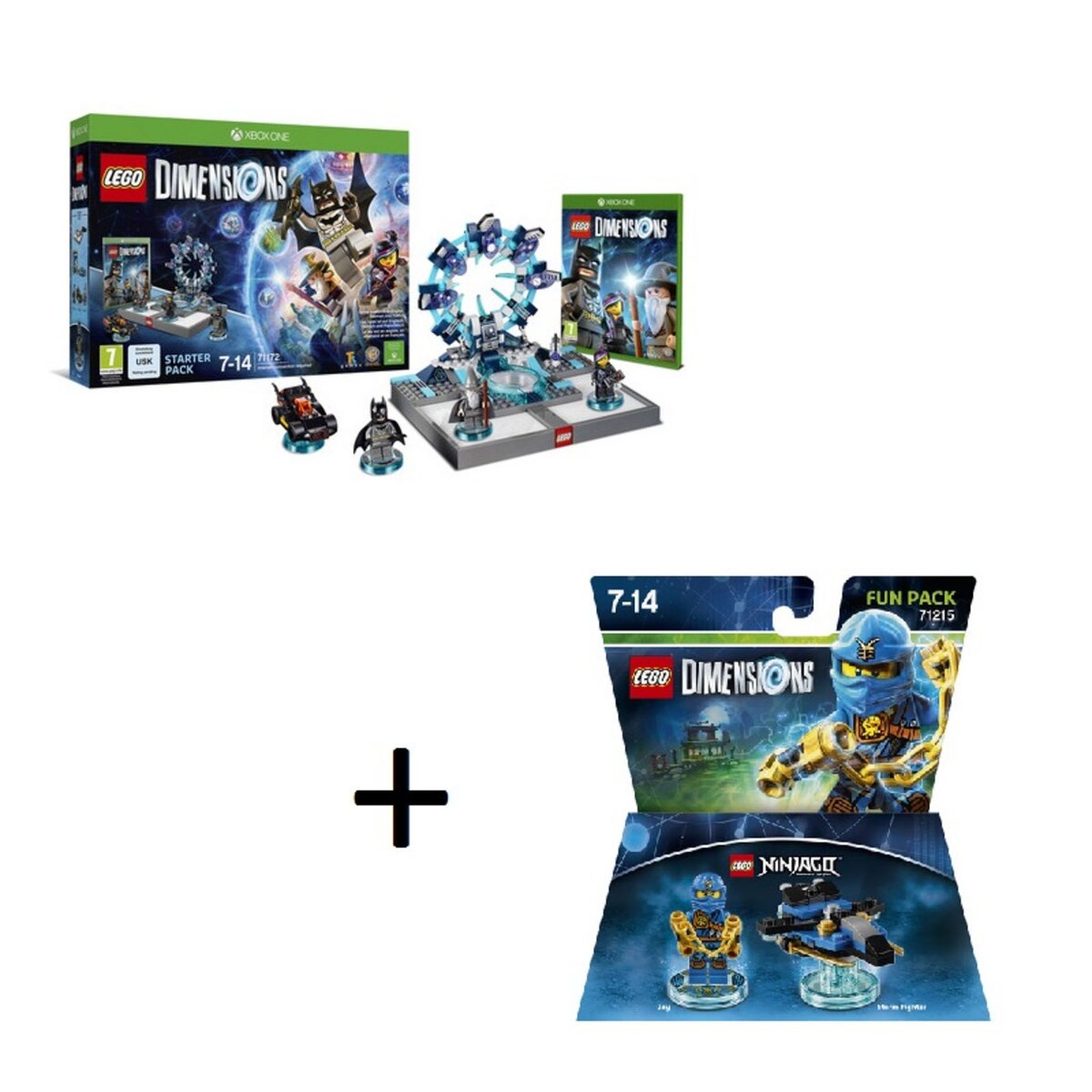 Lego Dimensions - Pack de démarrage Xbox One + Figurine Lego dimensions : Jay LEGO Ninjago
