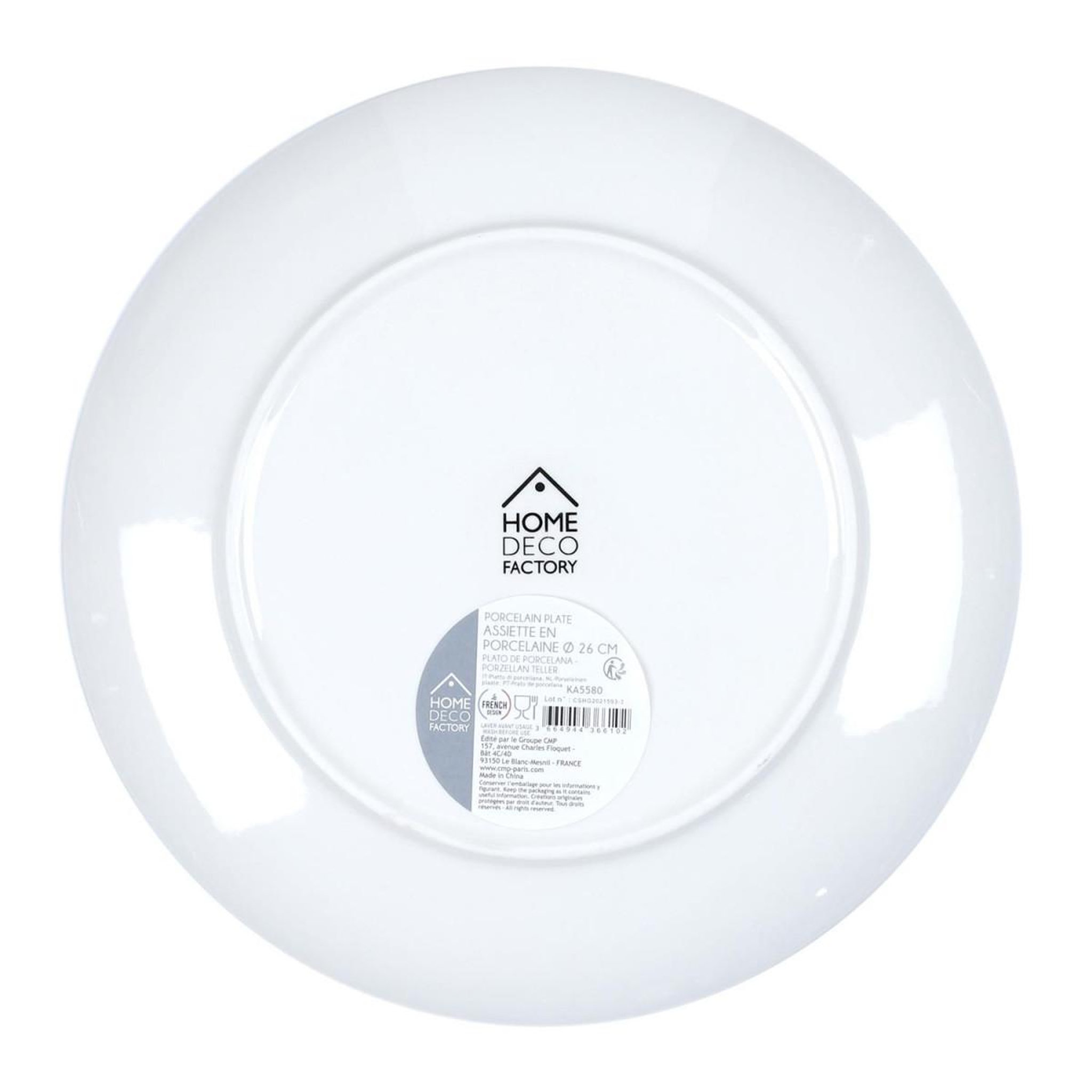 Voir la diapositive 3 : The Home Deco Factory Lot de 6 assiettes plates  mandala  26cm vert
