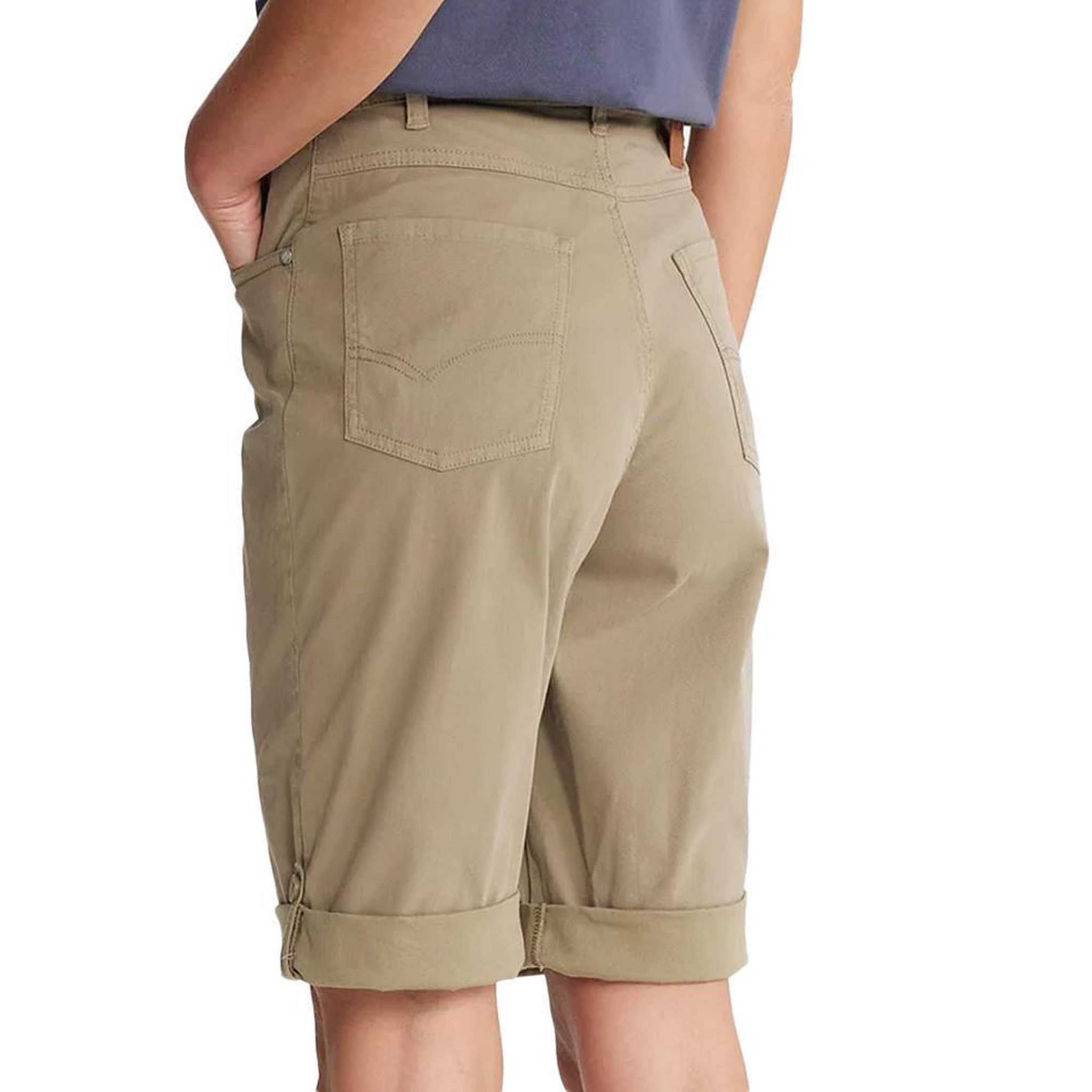 Voir la diapositive 2 : TBS Bermuda kaki femme tbs gemmemid