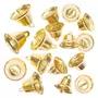 RICO DESIGN 16 petites cloches en métal doré