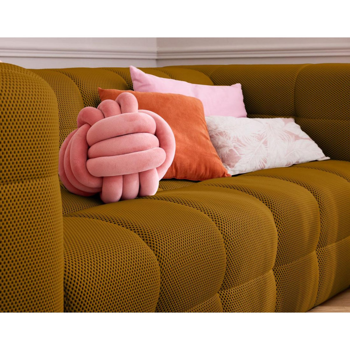 LISA DESIGN Suzano - canapé 3 places - en tissu mailles 3d