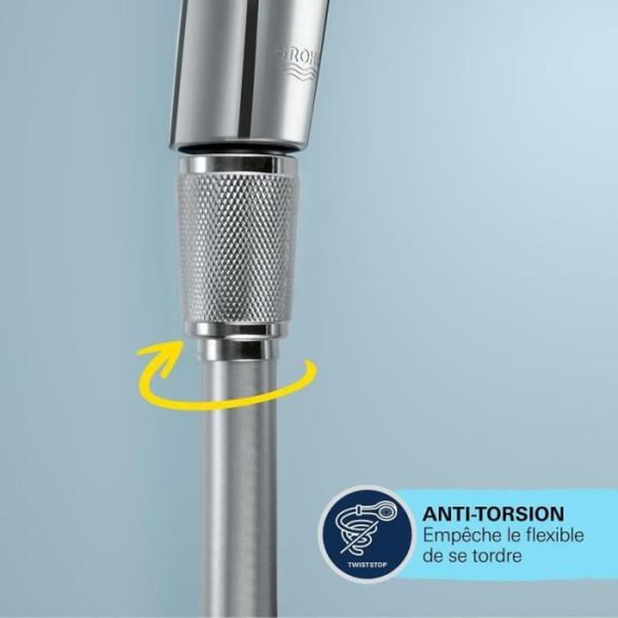 Voir la diapositive 3 : Grohe Flexible de douche - GROHE - 22114000 - 1,25 m - Chromé - VitalioFlex Trend