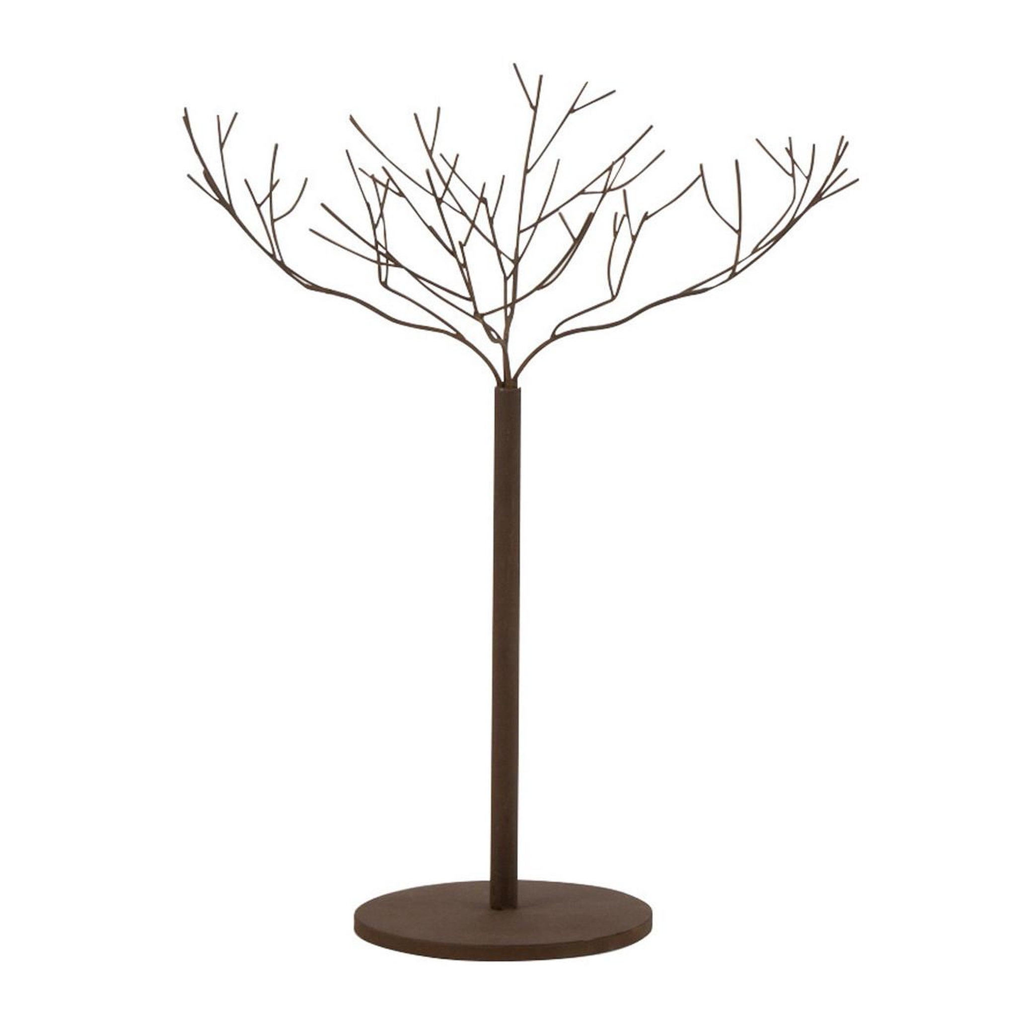 J-LINE Arbre déco en métal  maynard  75cm marron