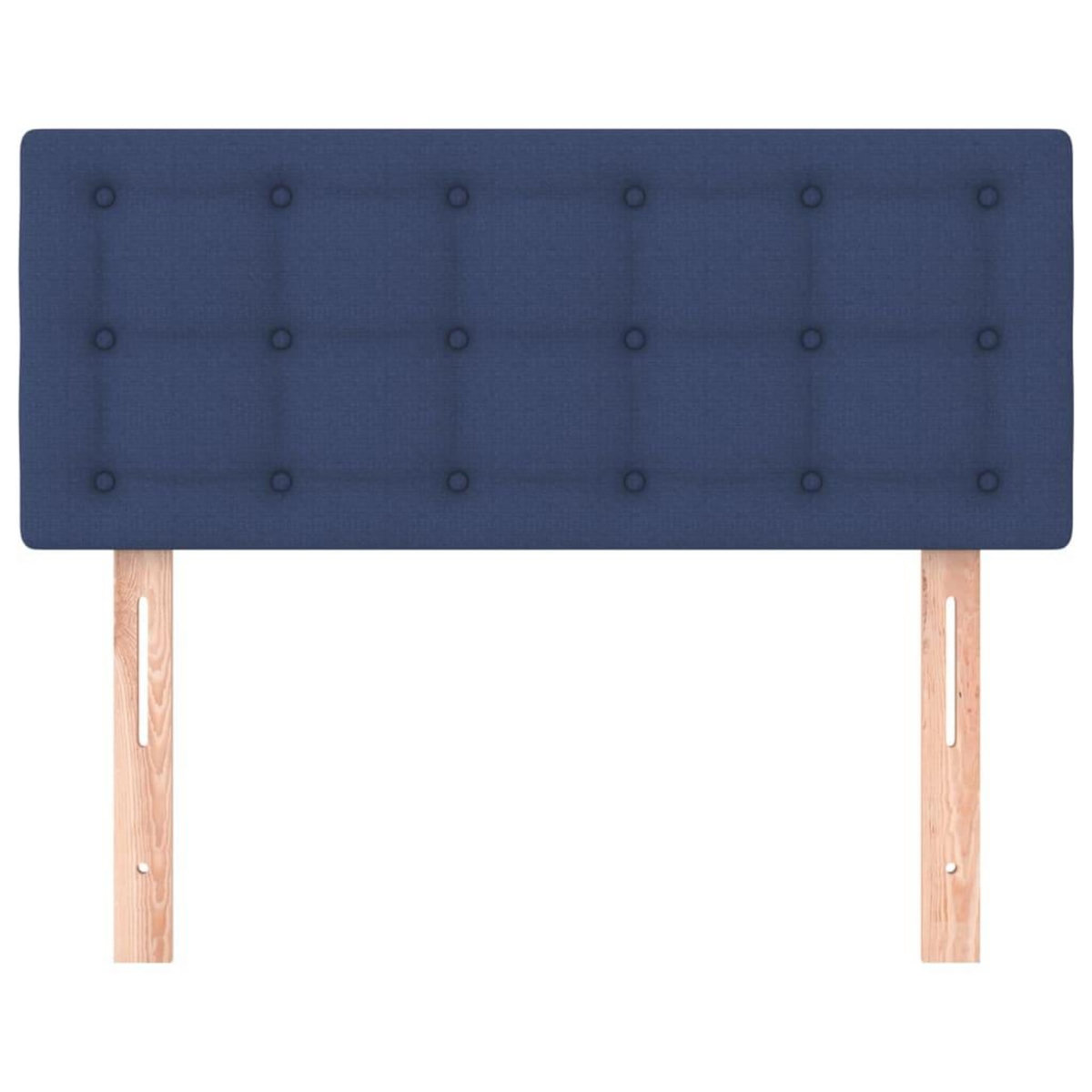 VIDAXL Tete de lit Bleu 100x5x78/88 cm Tissu