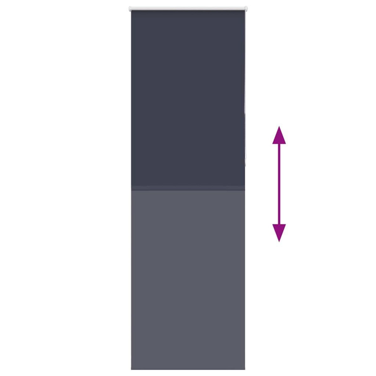 VIDAXL Store enrouleur occultant largeur du tissu 80,7 cm polyester