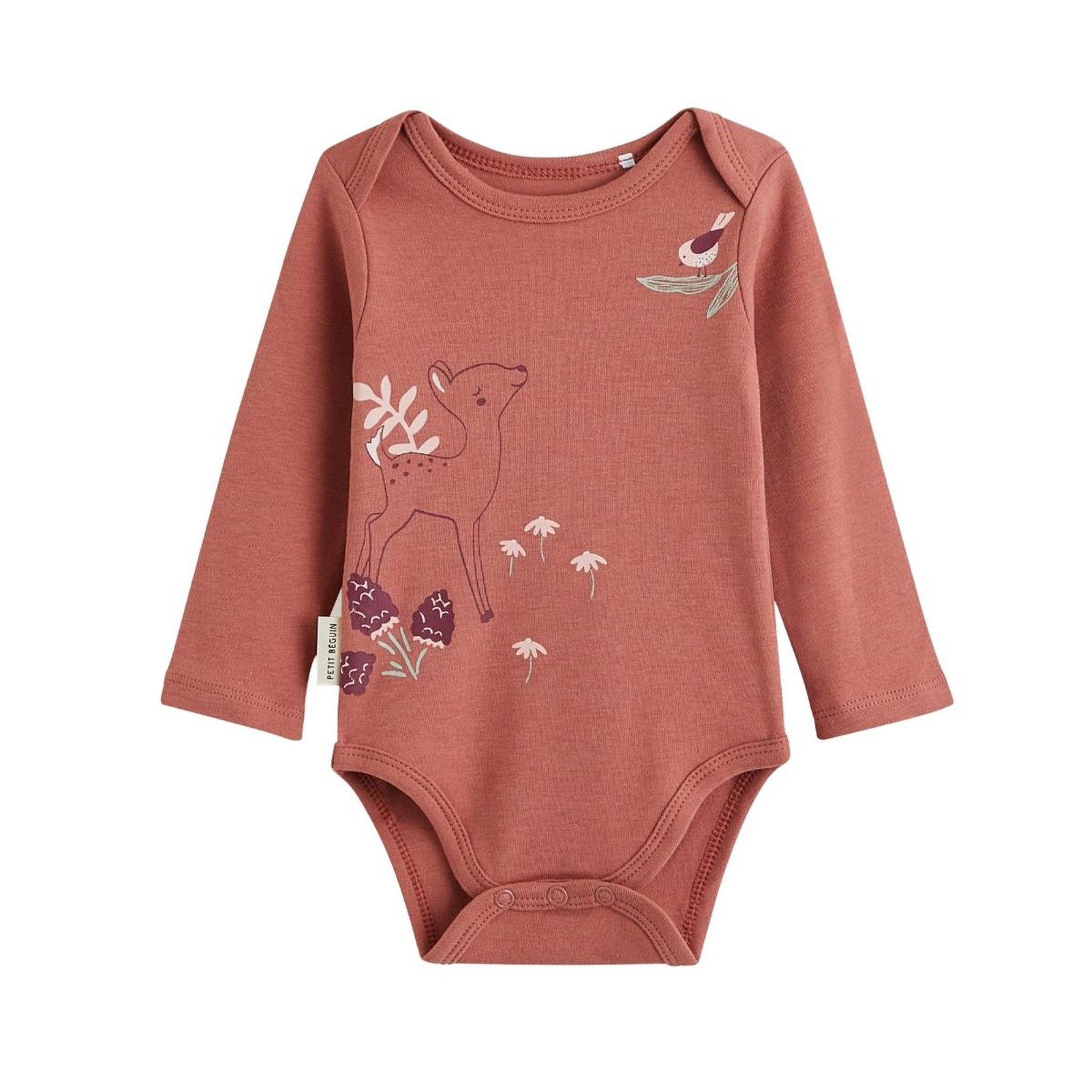 Voir la diapositive 4 : PETIT BEGUIN Lot de 2 bodies bébé manches longues evie