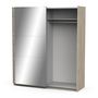 Voir la diapositive 4 : Armoire 2 portes coulissantes 1 miroir L180 cm THIBAULT