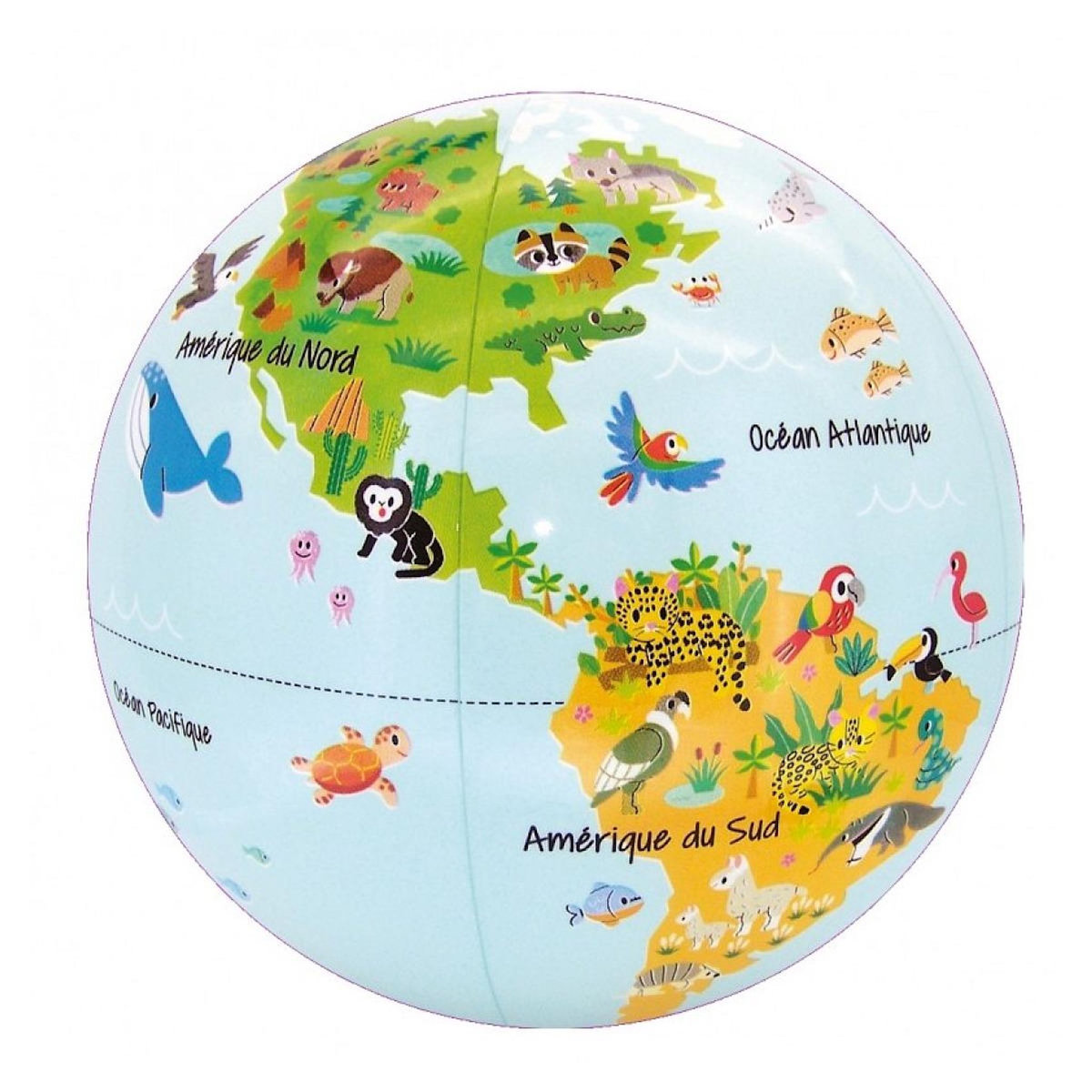 Trousselier Ptits Animaux 30 cm - Globe Terrestre Gonflable - Jeu Educatif
