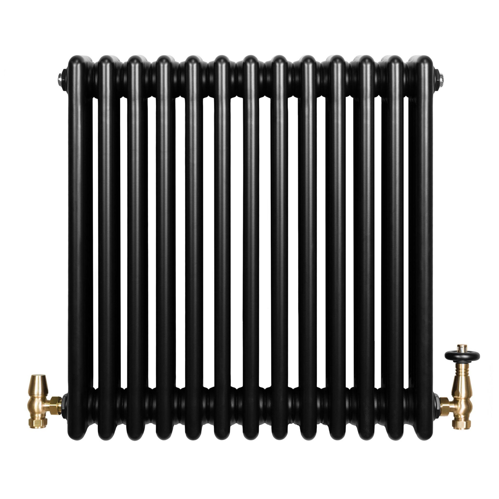 Voir la diapositive 2 : MONSTERSHOP Radiateur traditionnel à 4 colonnes & vannes - 600 x 605 mm