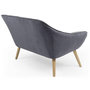 Voir la diapositive 4 : Paris Prix Canapé 2 Places Scandinave  Taone  128cm Gris & Bleu
