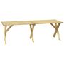 Voir la diapositive 2 : VIDAXL Table de jardin 220x73x70 cm Bois de pin impregne