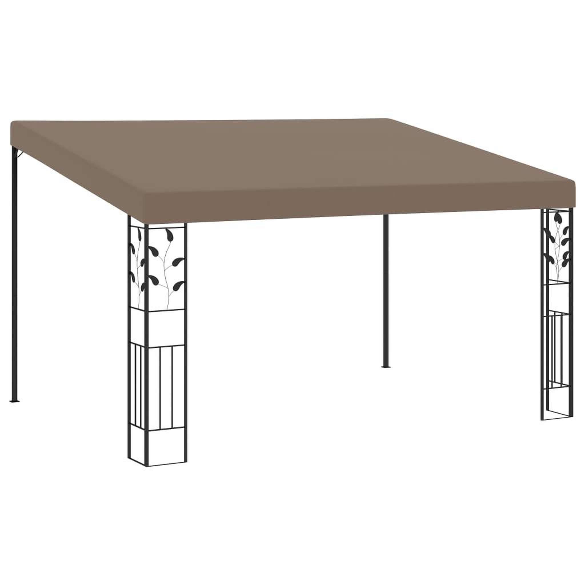 VIDAXL Belvedere mural 4x3x2,5 m taupe
