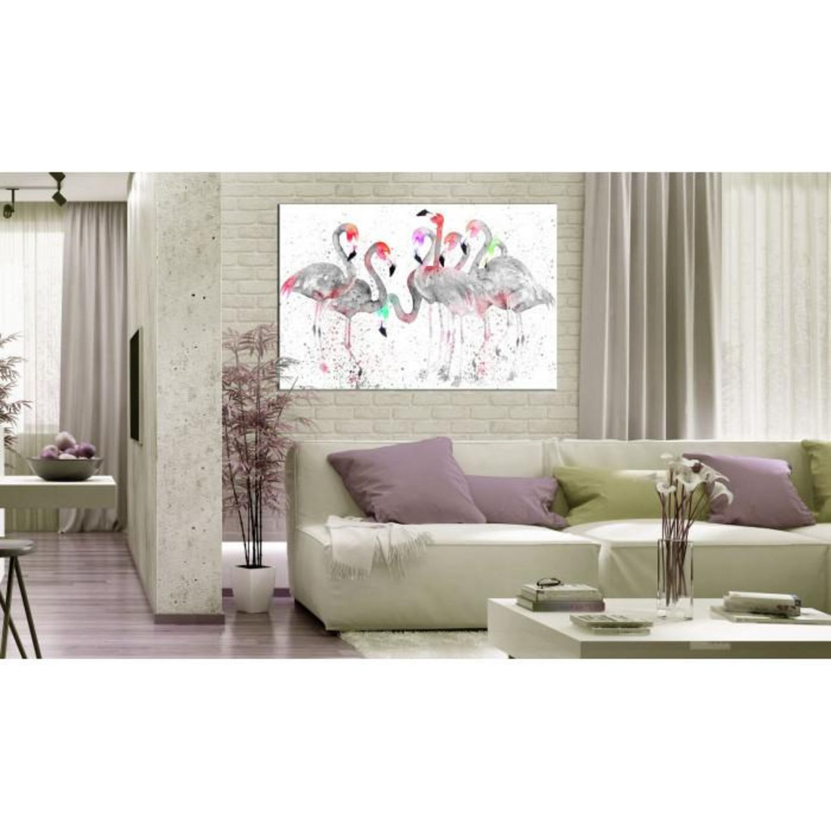 Paris Prix Tableau Imprimé  Danse des Flamants