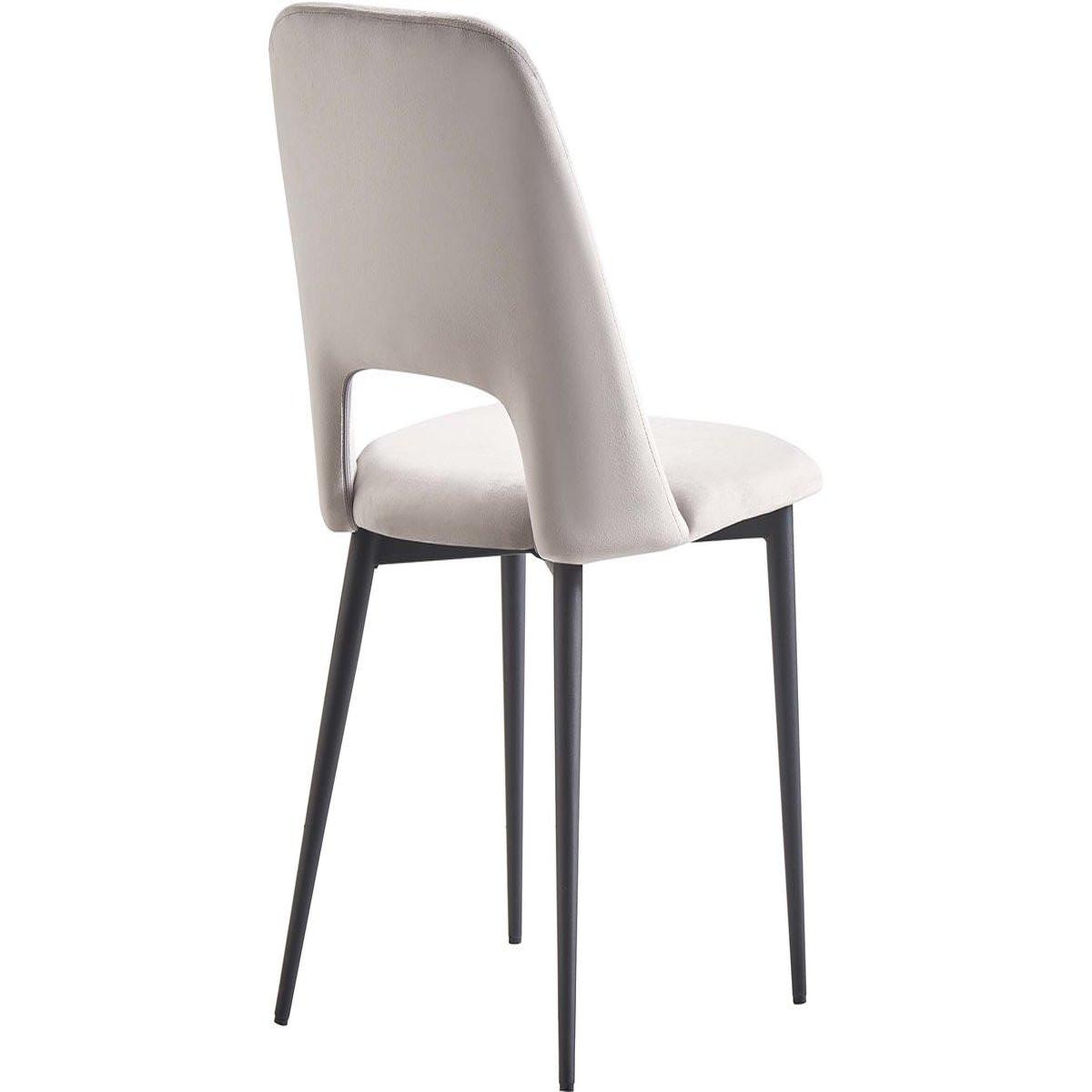 Voir la diapositive 6 : Habitat et Jardin Lot de 2 Chaises en velours  Fedora  - Bleu foncé