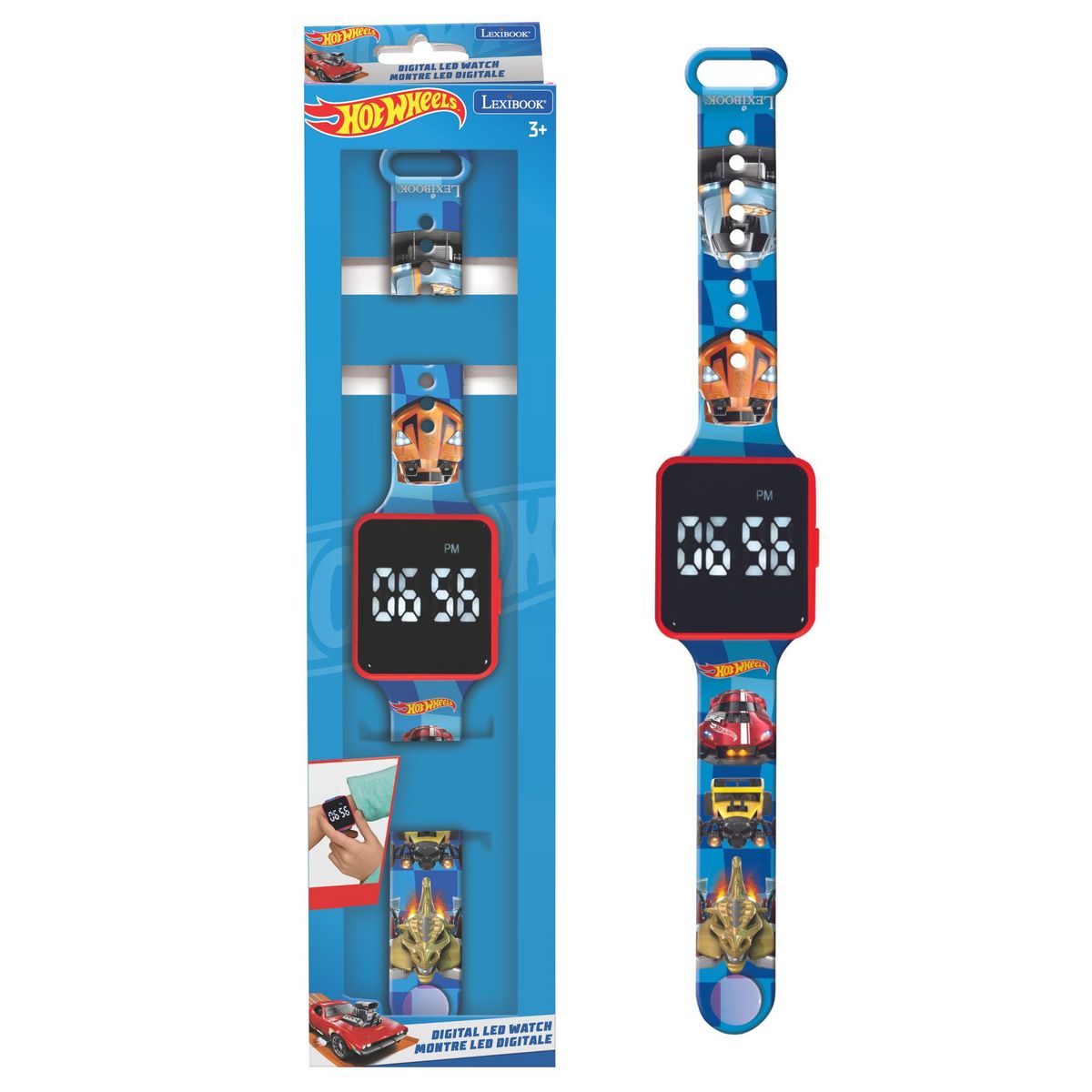 Lexibook Montre digitale LED Hot Wheels