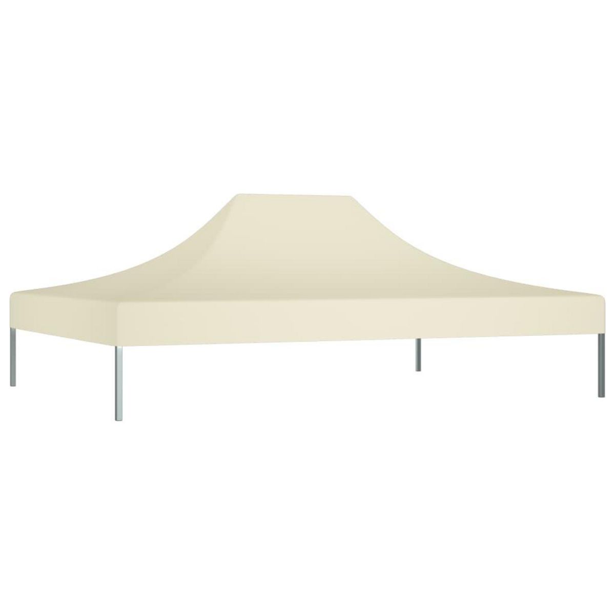 VIDAXL Toit de tente de reception 4,5x3 m Creme 270 g/m^2