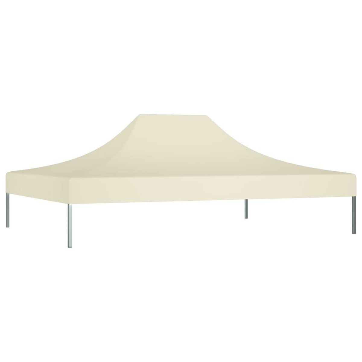 VIDAXL Toit de tente de reception 4,5x3 m Creme 270 g/m^2