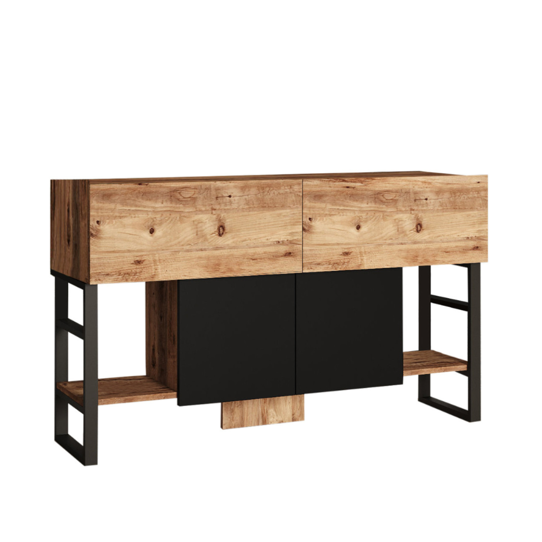 CONCEPT USINE Console avec rangements style industriel tari