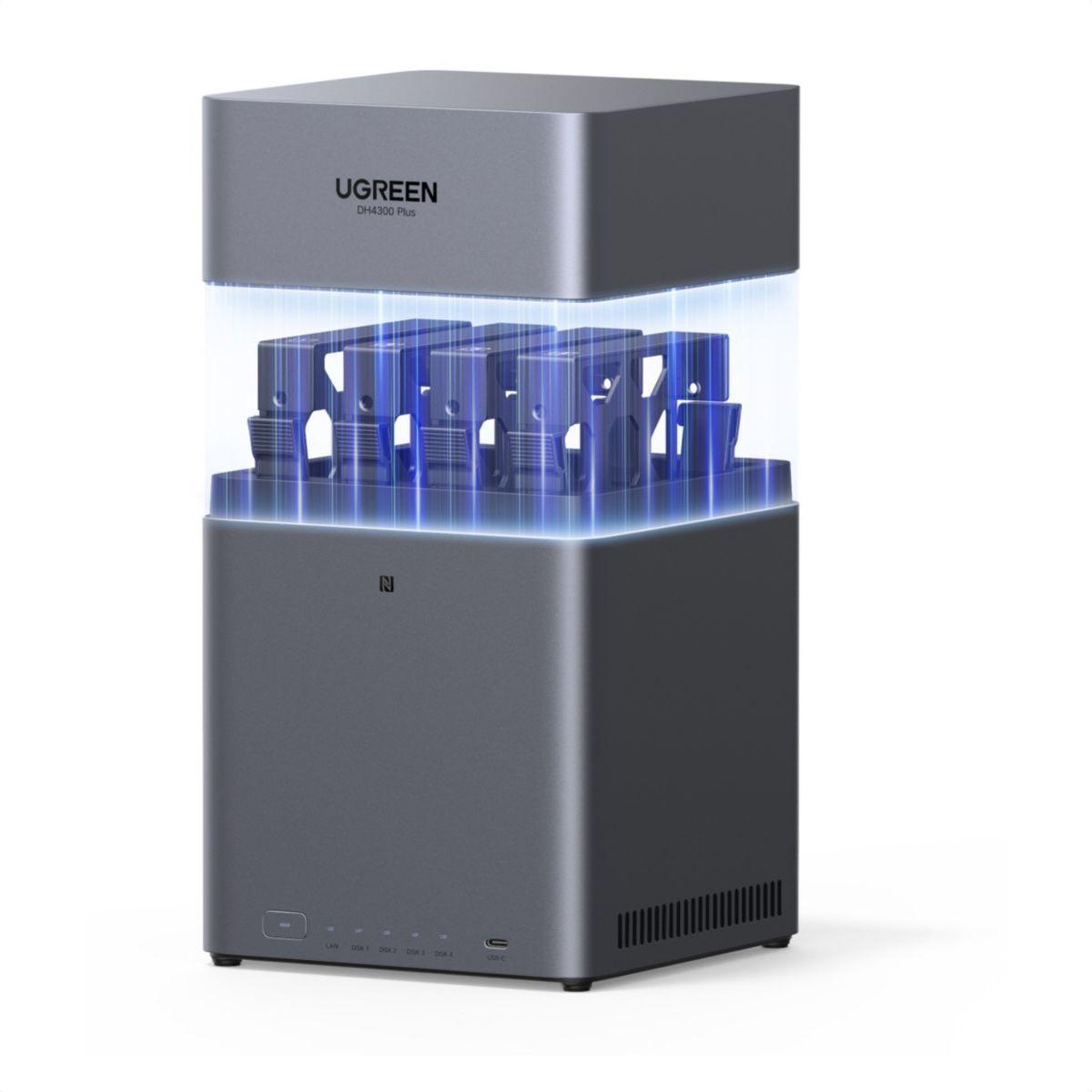 Voir la diapositive 3 : UGREEN Serveur NAS 4 baies DH4300 Plus Gris
