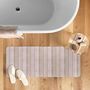 Voir la diapositive 5 : Paris Prix Tapis de Bain Imprimé  Calista  50x120cm Naturel