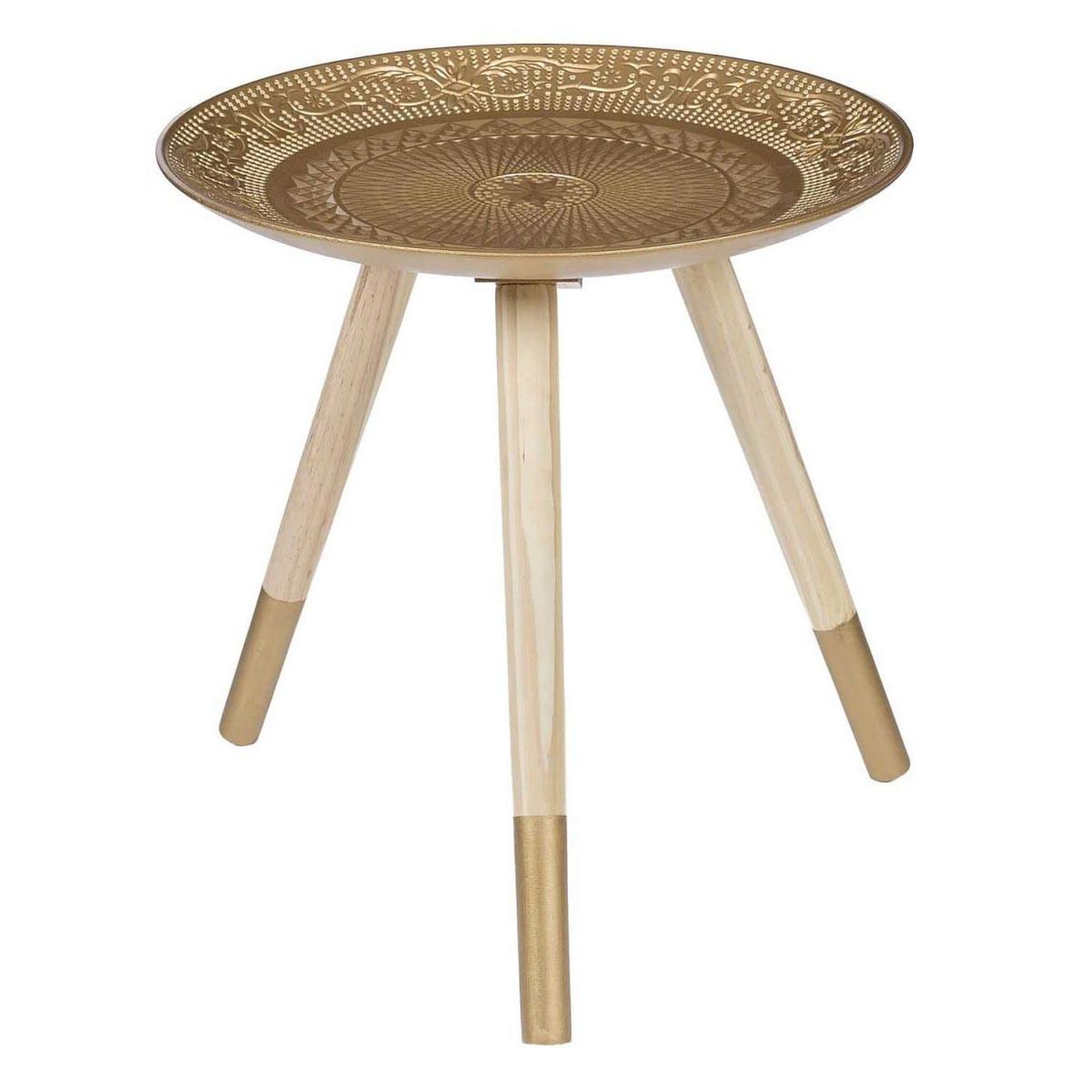 The Home Deco Factory Table d'Appoint Design  Mirage  42cm Or
