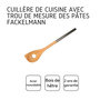 Voir la diapositive 4 : Fackelmann Ensemble de 2 Cuillères en bois biseautée avec un trou manche inox 34 cm Fackelmann Boissellerie