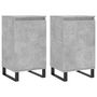 Voir la diapositive 2 : VIDAXL Buffets 2 pcs gris beton 40x35x70 cm bois d'ingenierie