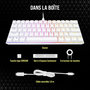 Voir la diapositive 2 : Corsair Clavier gamer K65 RGB MINI CHERRY MX Red Blanc