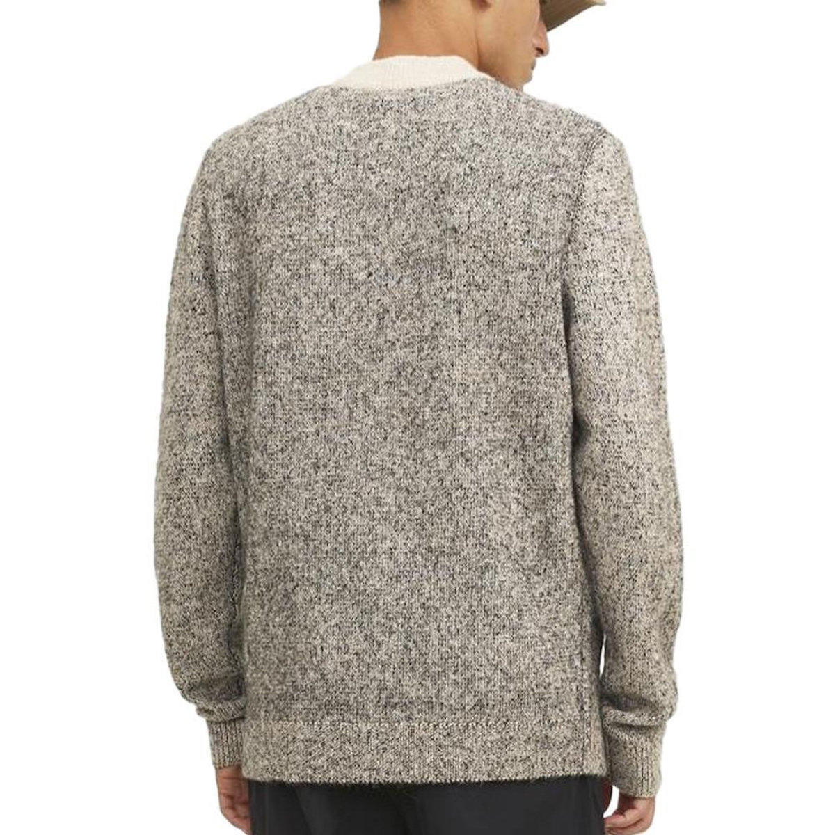 Jack & Jones Pull Beige/Noir Homme Jack & Jones Space